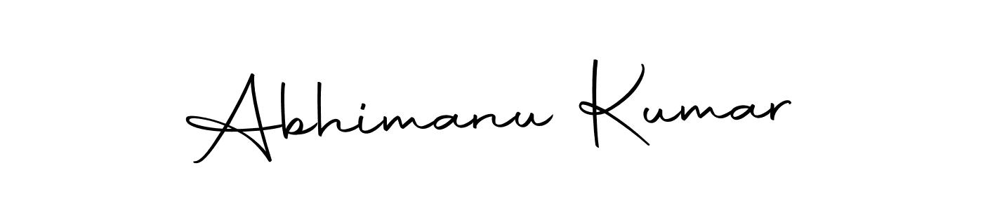 Create a beautiful signature design for name Abhimanu Kumar. With this signature (Autography-DOLnW) fonts, you can make a handwritten signature for free. Abhimanu Kumar signature style 10 images and pictures png