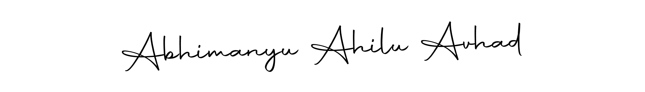 Make a beautiful signature design for name Abhimanyu Ahilu Avhad. Use this online signature maker to create a handwritten signature for free. Abhimanyu Ahilu Avhad signature style 10 images and pictures png