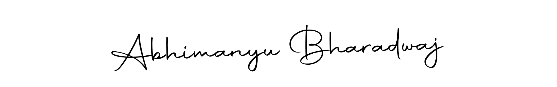 How to make Abhimanyu Bharadwaj name signature. Use Autography-DOLnW style for creating short signs online. This is the latest handwritten sign. Abhimanyu Bharadwaj signature style 10 images and pictures png