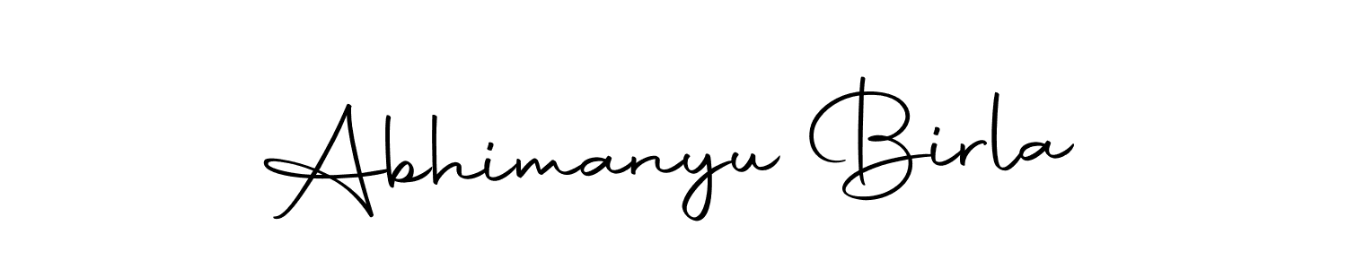Design your own signature with our free online signature maker. With this signature software, you can create a handwritten (Autography-DOLnW) signature for name Abhimanyu Birla. Abhimanyu Birla signature style 10 images and pictures png