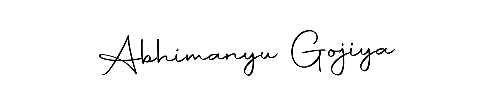 It looks lik you need a new signature style for name Abhimanyu Gojiya. Design unique handwritten (Autography-DOLnW) signature with our free signature maker in just a few clicks. Abhimanyu Gojiya signature style 10 images and pictures png