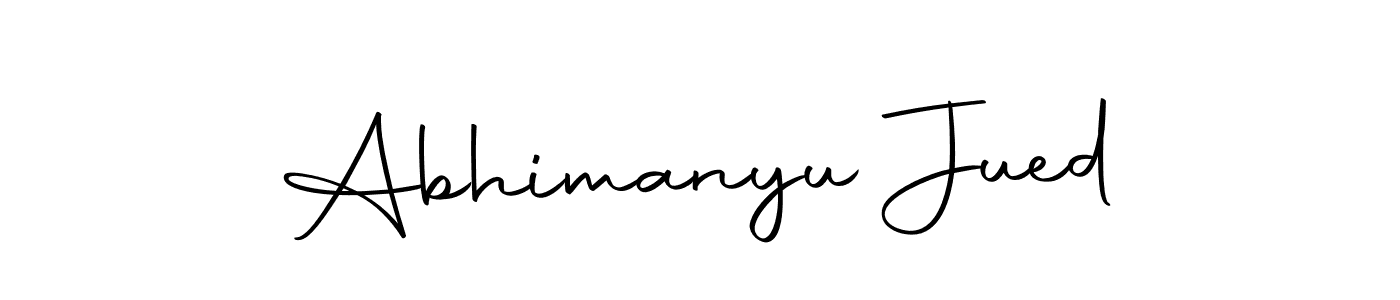 You can use this online signature creator to create a handwritten signature for the name Abhimanyu Jued. This is the best online autograph maker. Abhimanyu Jued signature style 10 images and pictures png