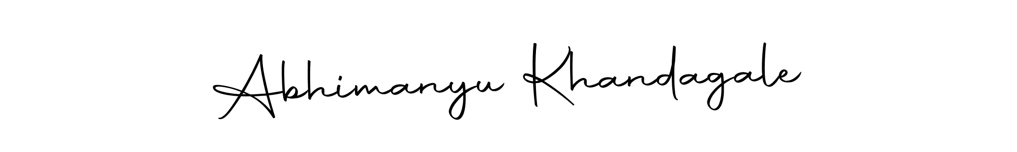 Create a beautiful signature design for name Abhimanyu Khandagale. With this signature (Autography-DOLnW) fonts, you can make a handwritten signature for free. Abhimanyu Khandagale signature style 10 images and pictures png