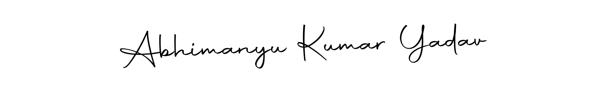 Make a beautiful signature design for name Abhimanyu Kumar Yadav. Use this online signature maker to create a handwritten signature for free. Abhimanyu Kumar Yadav signature style 10 images and pictures png