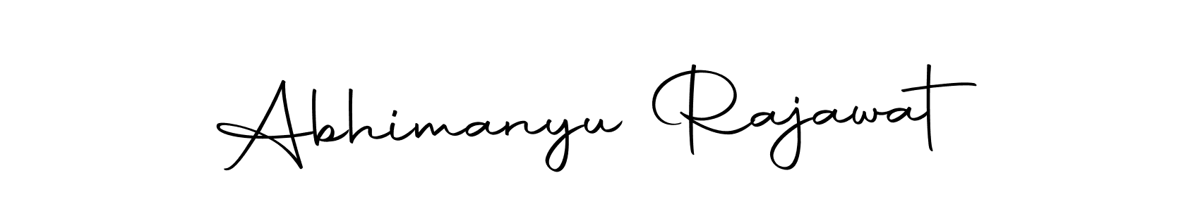 Design your own signature with our free online signature maker. With this signature software, you can create a handwritten (Autography-DOLnW) signature for name Abhimanyu Rajawat. Abhimanyu Rajawat signature style 10 images and pictures png