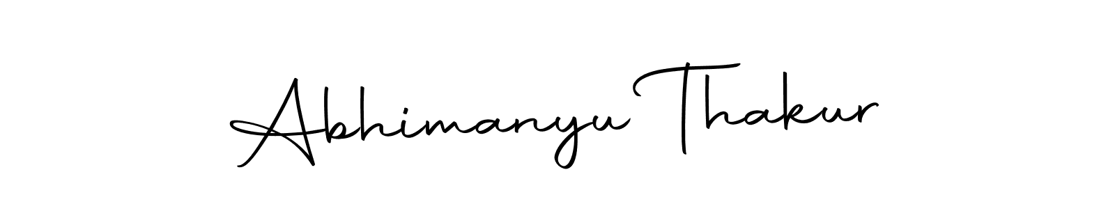 The best way (Autography-DOLnW) to make a short signature is to pick only two or three words in your name. The name Abhimanyu Thakur include a total of six letters. For converting this name. Abhimanyu Thakur signature style 10 images and pictures png