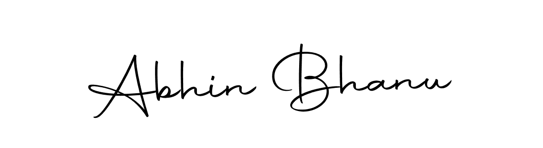 Autography-DOLnW is a professional signature style that is perfect for those who want to add a touch of class to their signature. It is also a great choice for those who want to make their signature more unique. Get Abhin Bhanu name to fancy signature for free. Abhin Bhanu signature style 10 images and pictures png