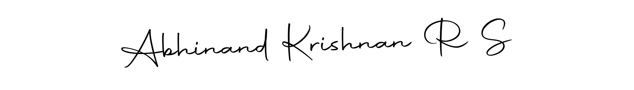 Make a beautiful signature design for name Abhinand Krishnan R S. Use this online signature maker to create a handwritten signature for free. Abhinand Krishnan R S signature style 10 images and pictures png