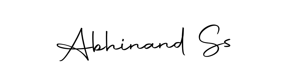 Create a beautiful signature design for name Abhinand Ss. With this signature (Autography-DOLnW) fonts, you can make a handwritten signature for free. Abhinand Ss signature style 10 images and pictures png