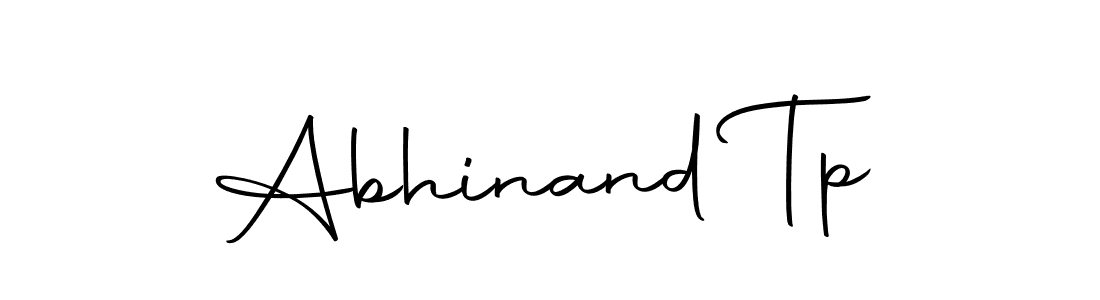 Design your own signature with our free online signature maker. With this signature software, you can create a handwritten (Autography-DOLnW) signature for name Abhinand Tp. Abhinand Tp signature style 10 images and pictures png