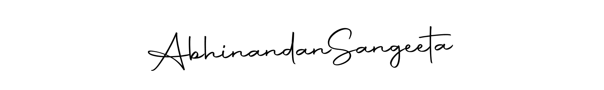 Here are the top 10 professional signature styles for the name Abhinandan  Sangeeta. These are the best autograph styles you can use for your name. Abhinandan  Sangeeta signature style 10 images and pictures png