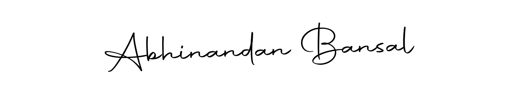 Make a beautiful signature design for name Abhinandan Bansal. With this signature (Autography-DOLnW) style, you can create a handwritten signature for free. Abhinandan Bansal signature style 10 images and pictures png