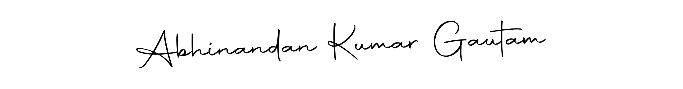 Create a beautiful signature design for name Abhinandan Kumar Gautam. With this signature (Autography-DOLnW) fonts, you can make a handwritten signature for free. Abhinandan Kumar Gautam signature style 10 images and pictures png