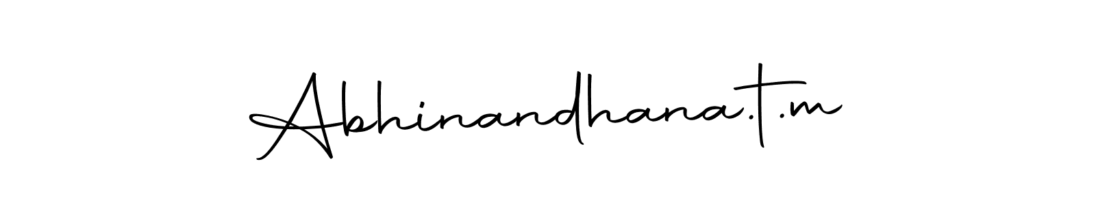 You should practise on your own different ways (Autography-DOLnW) to write your name (Abhinandhana.t.m) in signature. don't let someone else do it for you. Abhinandhana.t.m signature style 10 images and pictures png