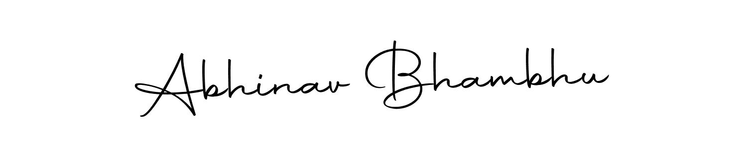 Here are the top 10 professional signature styles for the name Abhinav Bhambhu. These are the best autograph styles you can use for your name. Abhinav Bhambhu signature style 10 images and pictures png