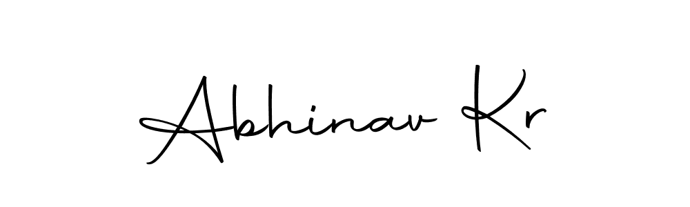 How to make Abhinav Kr name signature. Use Autography-DOLnW style for creating short signs online. This is the latest handwritten sign. Abhinav Kr signature style 10 images and pictures png