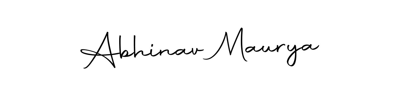 The best way (Autography-DOLnW) to make a short signature is to pick only two or three words in your name. The name Abhinav Maurya include a total of six letters. For converting this name. Abhinav Maurya signature style 10 images and pictures png