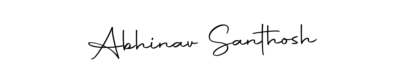 Create a beautiful signature design for name Abhinav Santhosh. With this signature (Autography-DOLnW) fonts, you can make a handwritten signature for free. Abhinav Santhosh signature style 10 images and pictures png