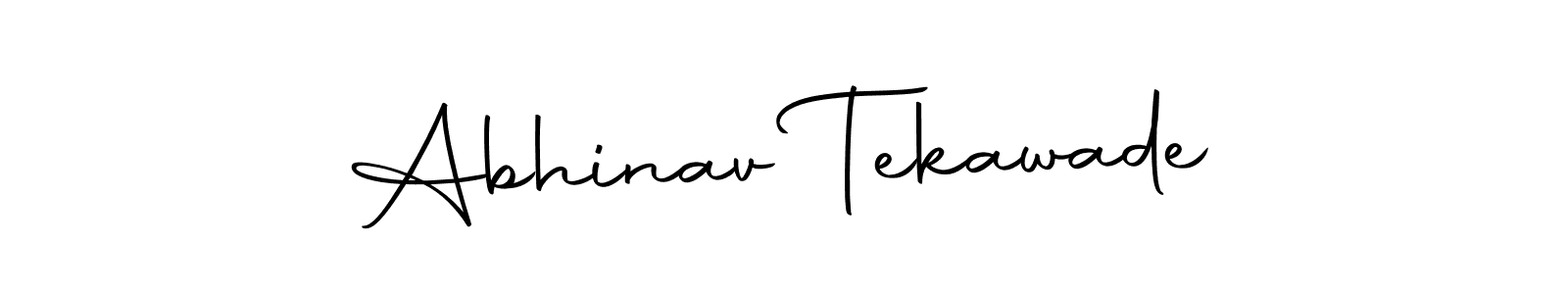 Design your own signature with our free online signature maker. With this signature software, you can create a handwritten (Autography-DOLnW) signature for name Abhinav Tekawade. Abhinav Tekawade signature style 10 images and pictures png