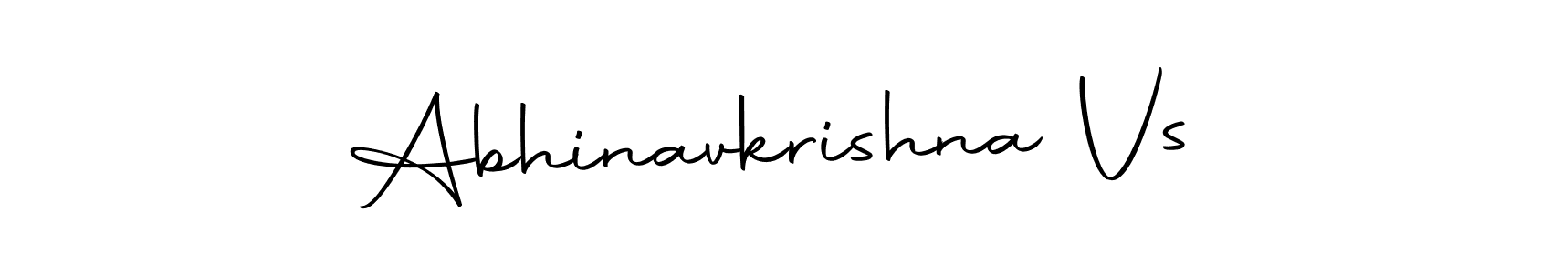 if you are searching for the best signature style for your name Abhinavkrishna Vs. so please give up your signature search. here we have designed multiple signature styles  using Autography-DOLnW. Abhinavkrishna Vs signature style 10 images and pictures png