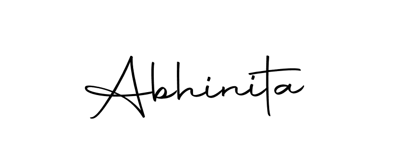 You should practise on your own different ways (Autography-DOLnW) to write your name (Abhinita) in signature. don't let someone else do it for you. Abhinita signature style 10 images and pictures png