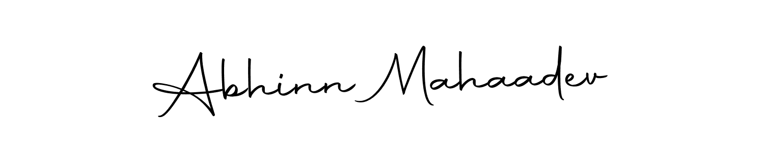 Also we have Abhinn Mahaadev name is the best signature style. Create professional handwritten signature collection using Autography-DOLnW autograph style. Abhinn Mahaadev signature style 10 images and pictures png