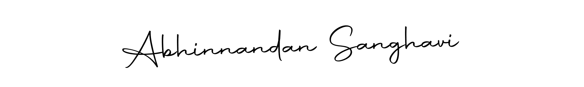 Make a beautiful signature design for name Abhinnandan Sanghavi. With this signature (Autography-DOLnW) style, you can create a handwritten signature for free. Abhinnandan Sanghavi signature style 10 images and pictures png