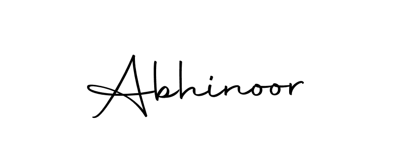 Design your own signature with our free online signature maker. With this signature software, you can create a handwritten (Autography-DOLnW) signature for name Abhinoor. Abhinoor signature style 10 images and pictures png