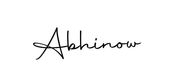 Create a beautiful signature design for name Abhinow. With this signature (Autography-DOLnW) fonts, you can make a handwritten signature for free. Abhinow signature style 10 images and pictures png