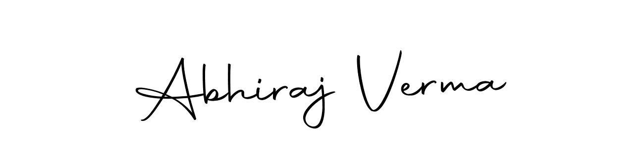 Make a beautiful signature design for name Abhiraj Verma. With this signature (Autography-DOLnW) style, you can create a handwritten signature for free. Abhiraj Verma signature style 10 images and pictures png