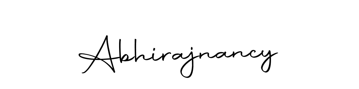 Design your own signature with our free online signature maker. With this signature software, you can create a handwritten (Autography-DOLnW) signature for name Abhirajnancy. Abhirajnancy signature style 10 images and pictures png
