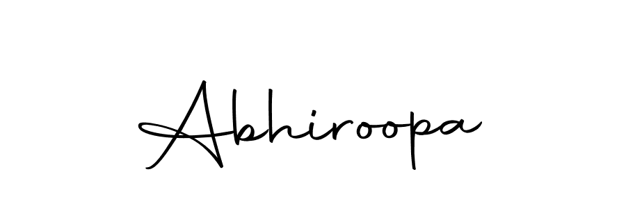 Use a signature maker to create a handwritten signature online. With this signature software, you can design (Autography-DOLnW) your own signature for name Abhiroopa. Abhiroopa signature style 10 images and pictures png