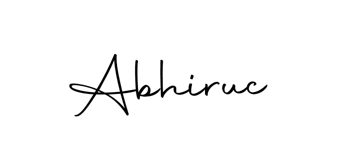 Create a beautiful signature design for name Abhiruc. With this signature (Autography-DOLnW) fonts, you can make a handwritten signature for free. Abhiruc signature style 10 images and pictures png