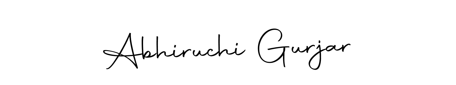 How to make Abhiruchi Gurjar signature? Autography-DOLnW is a professional autograph style. Create handwritten signature for Abhiruchi Gurjar name. Abhiruchi Gurjar signature style 10 images and pictures png