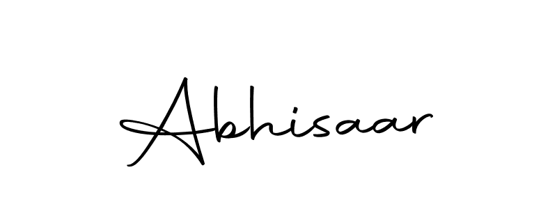 Use a signature maker to create a handwritten signature online. With this signature software, you can design (Autography-DOLnW) your own signature for name Abhisaar. Abhisaar signature style 10 images and pictures png