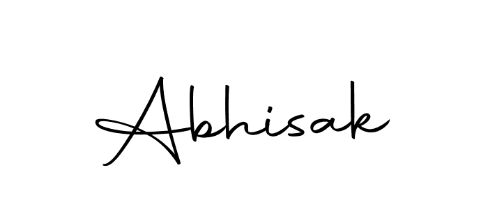 Create a beautiful signature design for name Abhisak. With this signature (Autography-DOLnW) fonts, you can make a handwritten signature for free. Abhisak signature style 10 images and pictures png