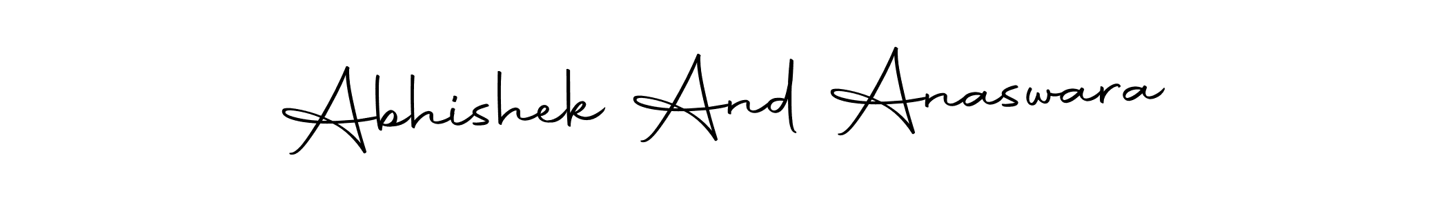 Make a beautiful signature design for name Abhishek And Anaswara. Use this online signature maker to create a handwritten signature for free. Abhishek And Anaswara signature style 10 images and pictures png