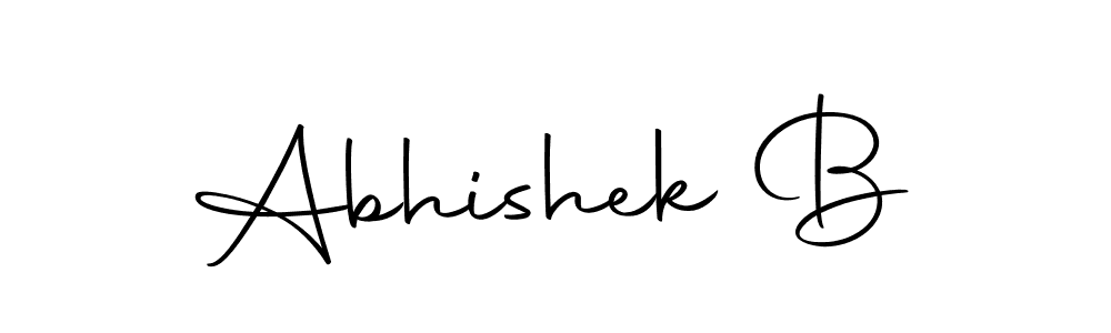 Design your own signature with our free online signature maker. With this signature software, you can create a handwritten (Autography-DOLnW) signature for name Abhishek B. Abhishek B signature style 10 images and pictures png