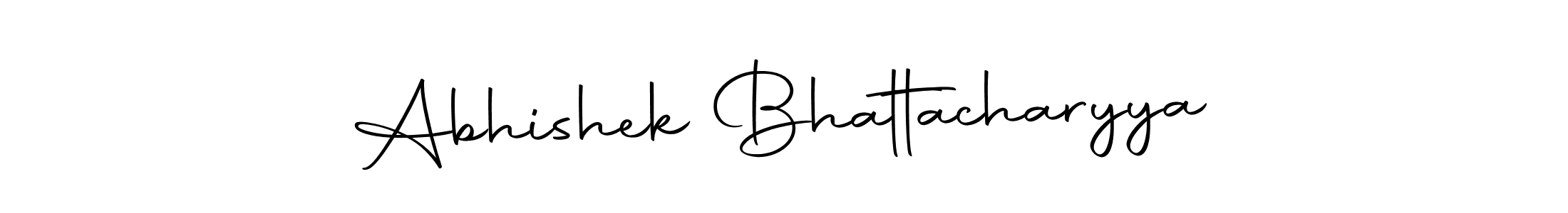 How to make Abhishek Bhattacharyya name signature. Use Autography-DOLnW style for creating short signs online. This is the latest handwritten sign. Abhishek Bhattacharyya signature style 10 images and pictures png