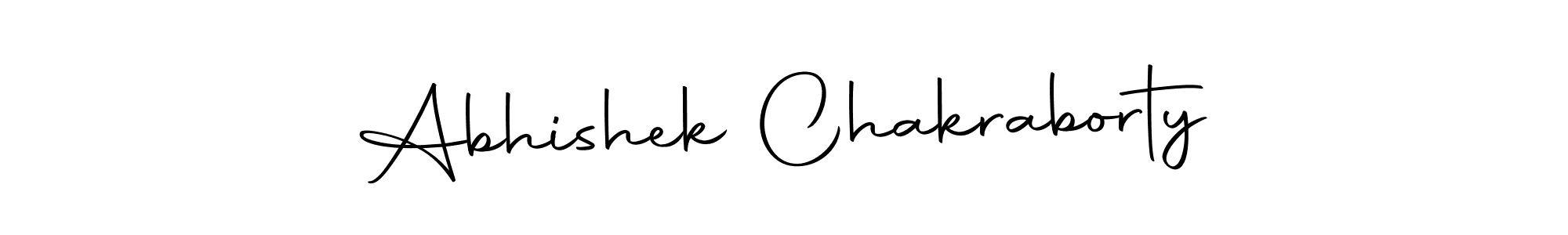 How to make Abhishek Chakraborty name signature. Use Autography-DOLnW style for creating short signs online. This is the latest handwritten sign. Abhishek Chakraborty signature style 10 images and pictures png