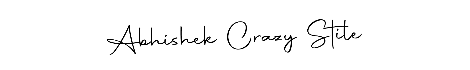 Create a beautiful signature design for name Abhishek Crazy Stile. With this signature (Autography-DOLnW) fonts, you can make a handwritten signature for free. Abhishek Crazy Stile signature style 10 images and pictures png