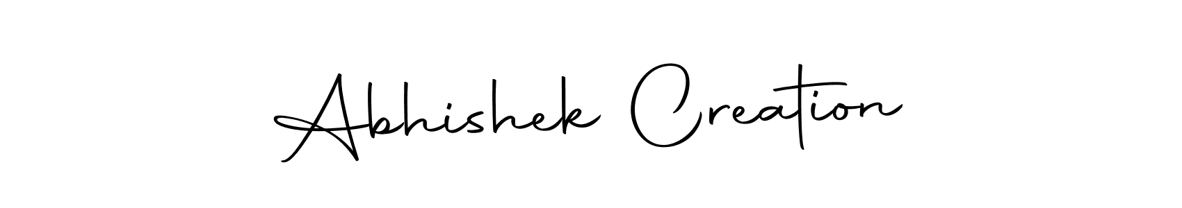 Create a beautiful signature design for name Abhishek Creation. With this signature (Autography-DOLnW) fonts, you can make a handwritten signature for free. Abhishek Creation signature style 10 images and pictures png