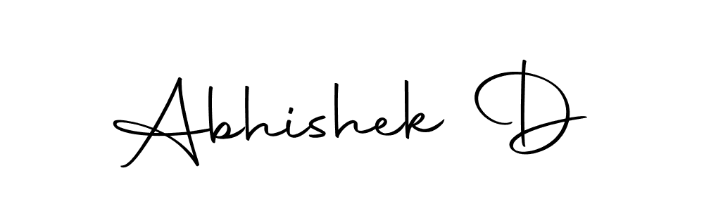 It looks lik you need a new signature style for name Abhishek D. Design unique handwritten (Autography-DOLnW) signature with our free signature maker in just a few clicks. Abhishek D signature style 10 images and pictures png