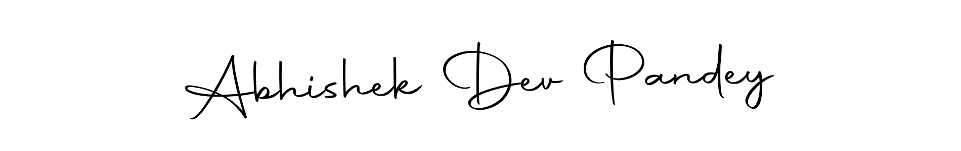 How to make Abhishek Dev Pandey name signature. Use Autography-DOLnW style for creating short signs online. This is the latest handwritten sign. Abhishek Dev Pandey signature style 10 images and pictures png