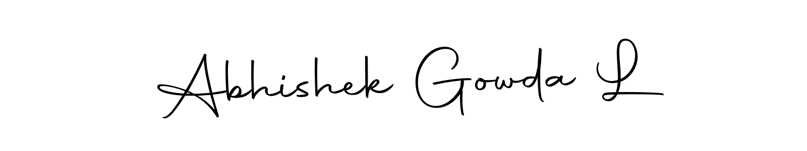 Similarly Autography-DOLnW is the best handwritten signature design. Signature creator online .You can use it as an online autograph creator for name Abhishek Gowda L. Abhishek Gowda L signature style 10 images and pictures png
