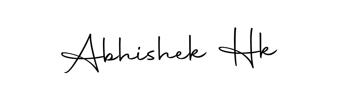 Design your own signature with our free online signature maker. With this signature software, you can create a handwritten (Autography-DOLnW) signature for name Abhishek Hk. Abhishek Hk signature style 10 images and pictures png