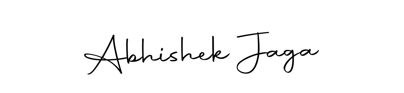 How to make Abhishek Jaga name signature. Use Autography-DOLnW style for creating short signs online. This is the latest handwritten sign. Abhishek Jaga signature style 10 images and pictures png