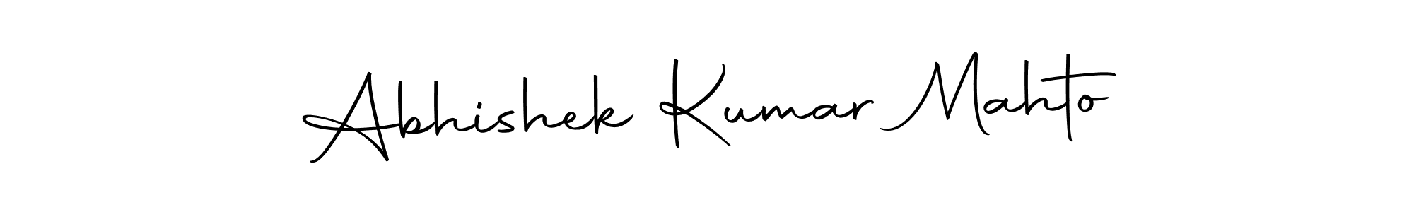 Make a beautiful signature design for name Abhishek Kumar Mahto. Use this online signature maker to create a handwritten signature for free. Abhishek Kumar Mahto signature style 10 images and pictures png