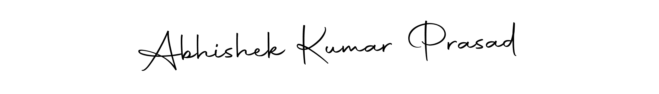 Create a beautiful signature design for name Abhishek Kumar Prasad. With this signature (Autography-DOLnW) fonts, you can make a handwritten signature for free. Abhishek Kumar Prasad signature style 10 images and pictures png