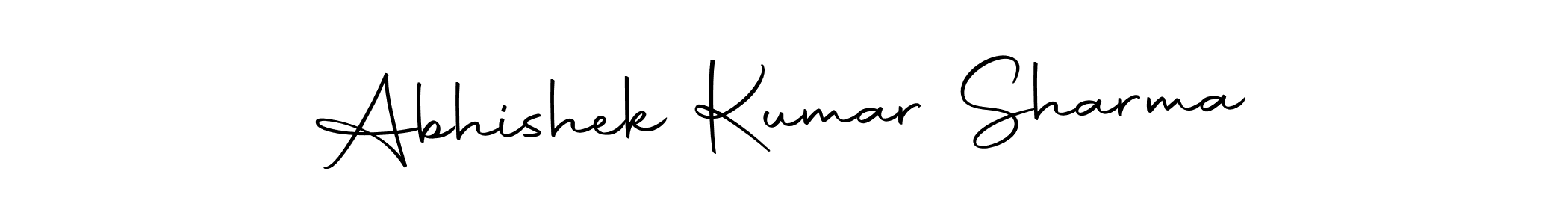 How to make Abhishek Kumar Sharma name signature. Use Autography-DOLnW style for creating short signs online. This is the latest handwritten sign. Abhishek Kumar Sharma signature style 10 images and pictures png